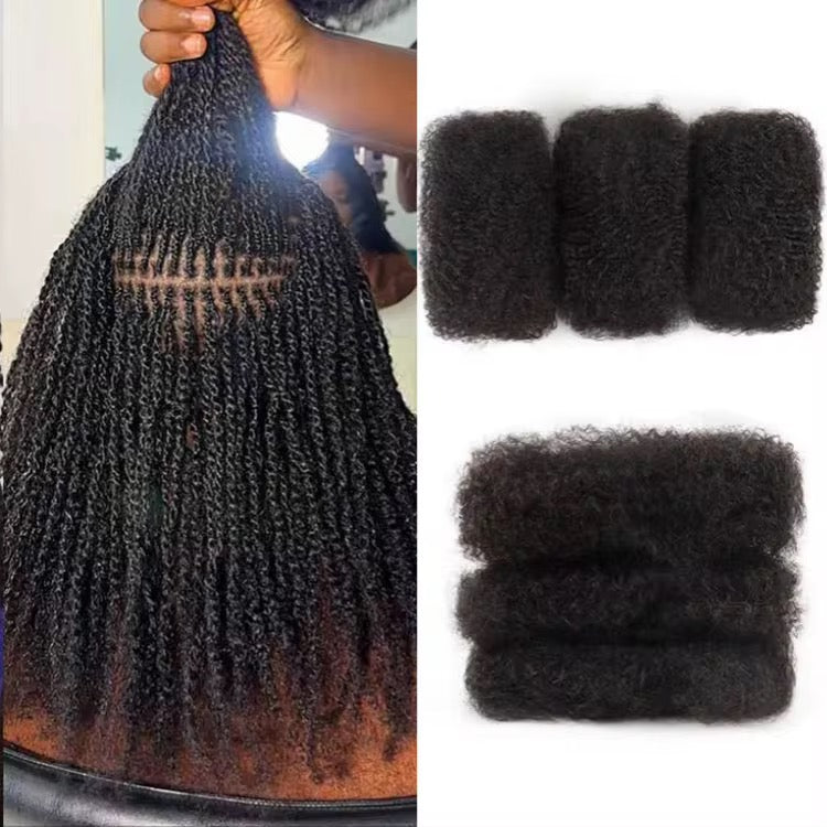 Afro Kinky Human Hair 16 inches (Natural Black)