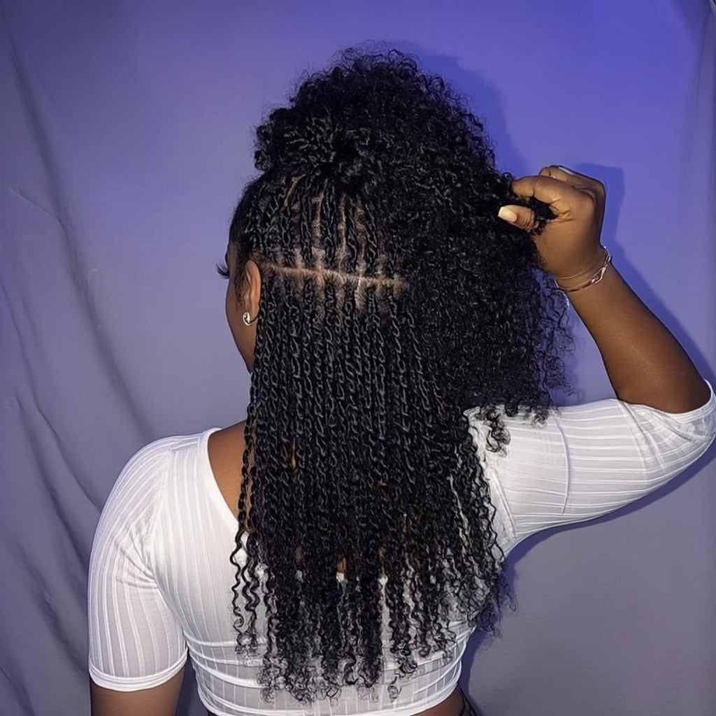 Afro Kinky Human Hair 14 inches (Natural Black)