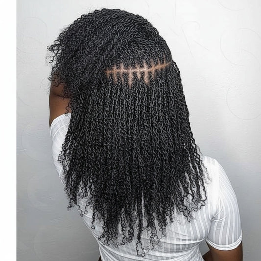 Afro Kinky Human Hair 14 inches (Natural Black)